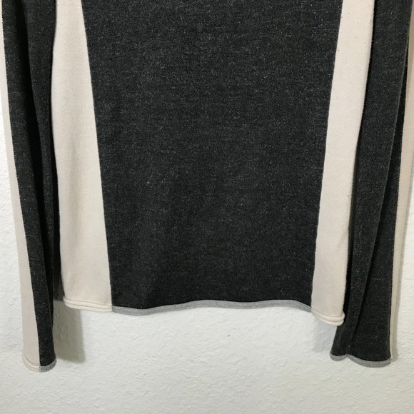 Alexander McQueen x Puma Sweater Size S Colorblock Viscose Blend Gray Ivory - Picture 3 of 14